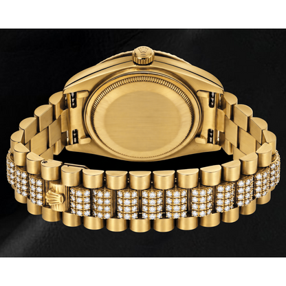 Rolex Day-Date 18078 36mm Champagne Stick Dial Yellow Gold Watch
