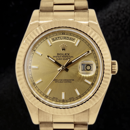 Rolex Day Date 2 Champagne Dial 41 Mm Gents Watch Yellow Gold