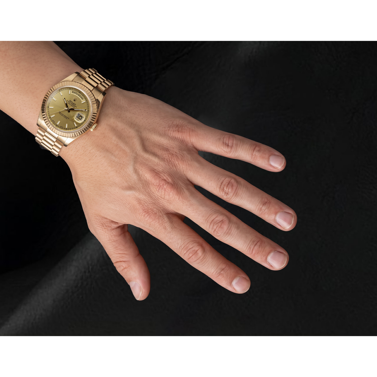 Rolex Day Date 2 Champagne Dial 41 Mm Gents Watch Yellow Gold