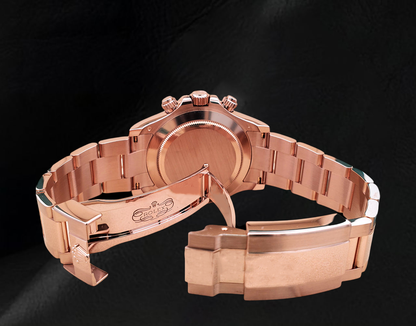 Rolex Daytona Coffee Brown Arabic Cosmograph Dial Rose Gold 18K Watch
