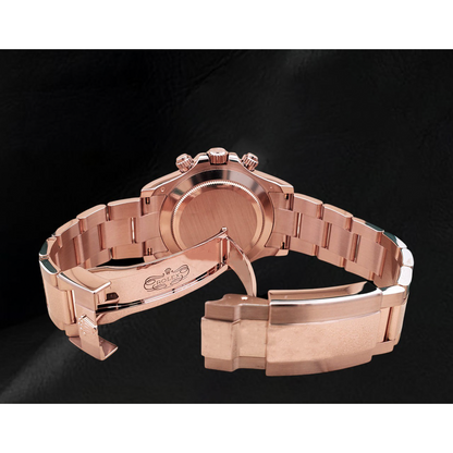 Rolex Daytona Coffee Brown Arabic Cosmograph Dial Rose Gold 18K Watch