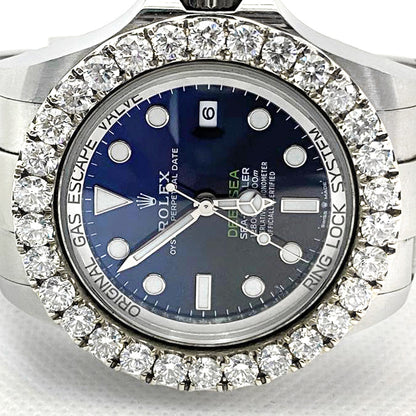 Rolex Deepsea Sea-Dweller 44mm Watch with 8 carats Diamond bezel