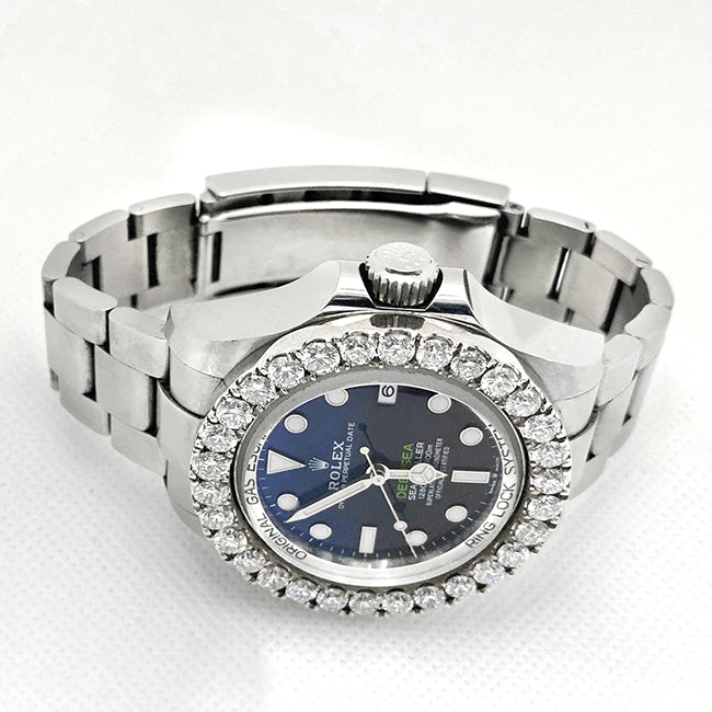 Rolex Deepsea Sea-Dweller 44mm Watch with 8 carats Diamond bezel