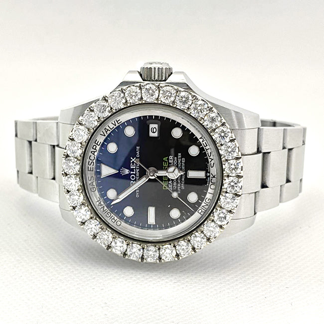 Rolex Deepsea Sea-Dweller 44mm Watch with 8 carats Diamond bezel