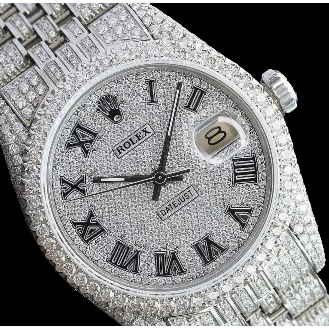 Rolex Diamond Iced Out 12 Carat 36mm watch