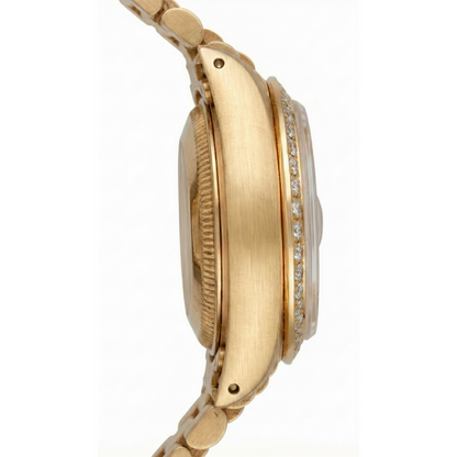 Rolex Dj Stick Dial Presidential Style Ladies Watch Diamond Bezel