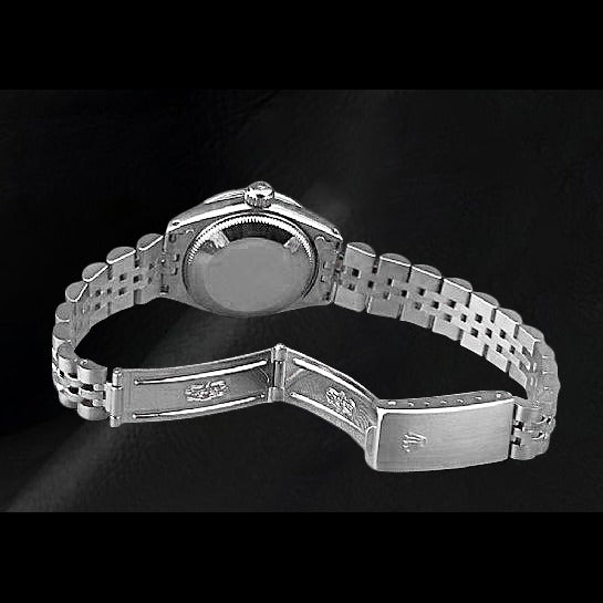 White Diamond Dial Jubilee Stainless Steel Watch