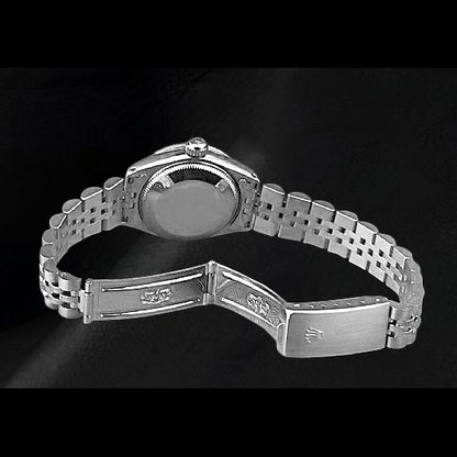 White Diamond Dial Jubilee Stainless Steel Watch