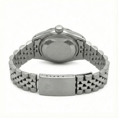 Rolex Dj White Mop Roman Dial Diamond Bezel Ss Jubilee Bracelet QUICK SET