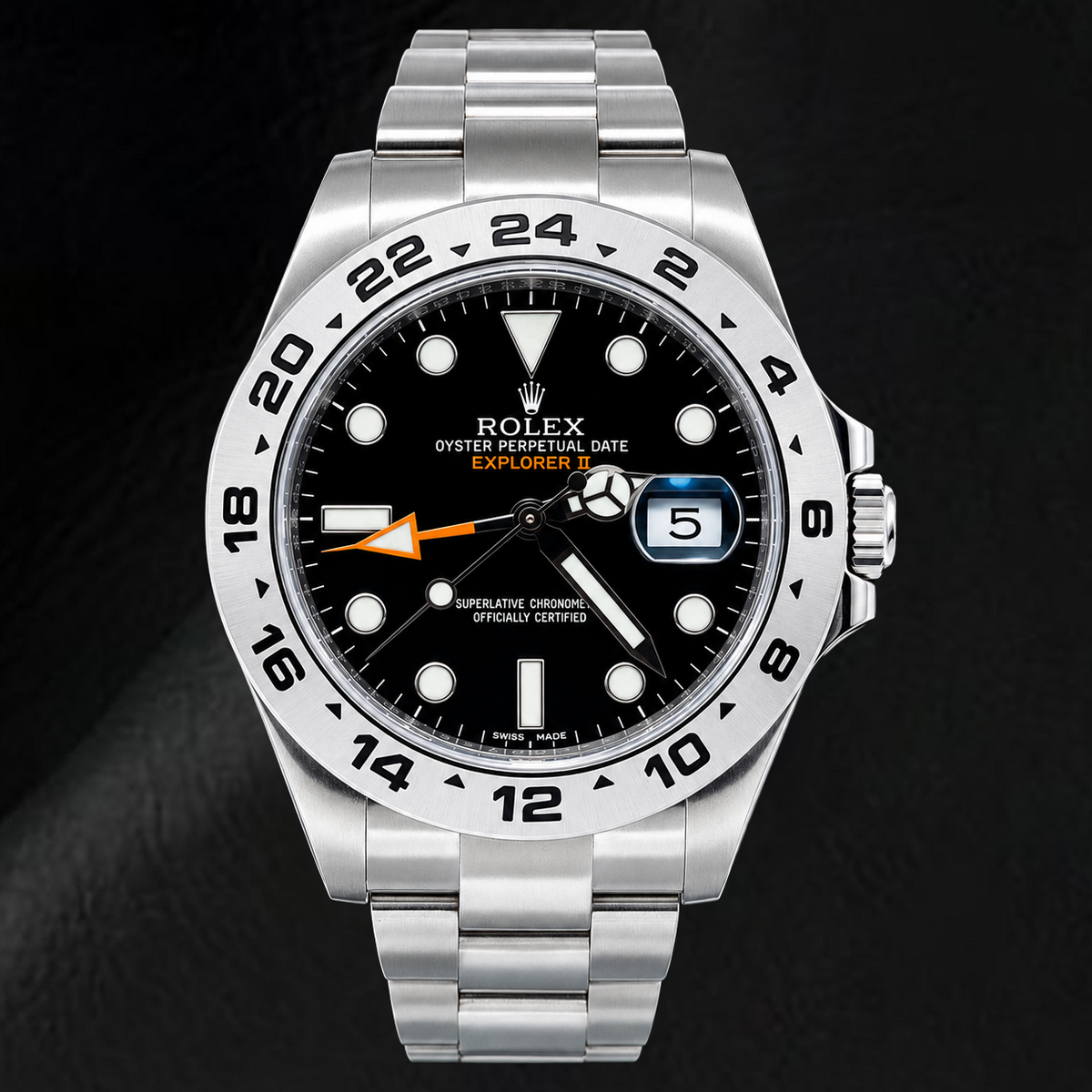 Rolex Explorer II 216570 42mm Black Luminous Dial Stainless Steel Watch