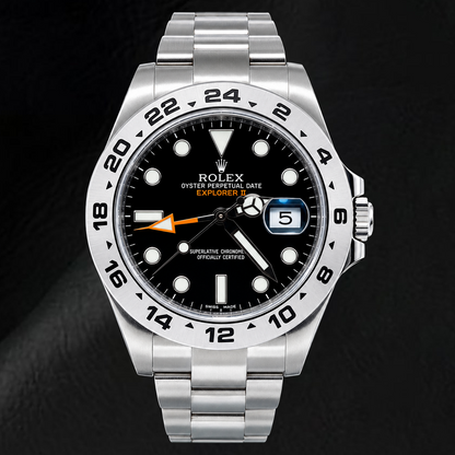 Rolex Explorer II 216570 42mm Black Luminous Dial Stainless Steel Watch
