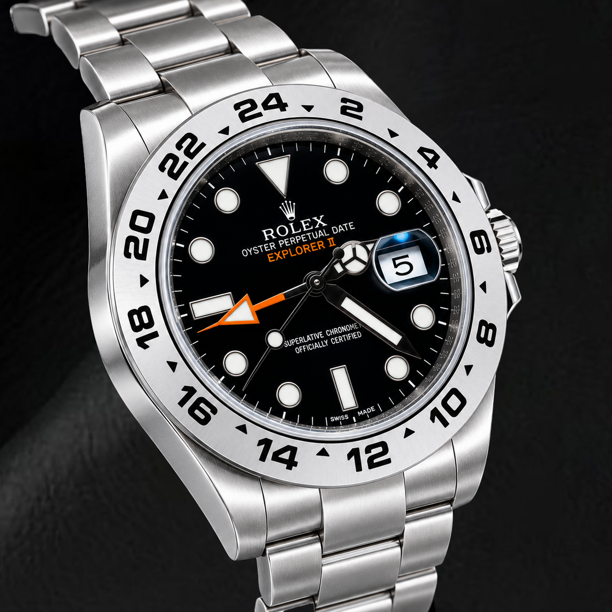 Rolex Explorer II 216570 42mm Black Luminous Dial Stainless Steel Watch