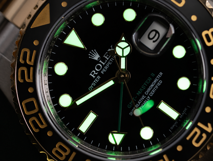 Rolex GMT-Master II 116713 40mm Black Luminous Dial Two Tone Watch
