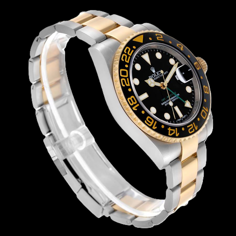 Rolex GMT-Master II 116713 40mm Black Luminous Dial Two Tone Watch