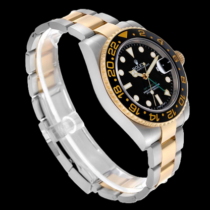 Rolex GMT-Master II 116713 40mm Black Luminous Dial Two Tone Watch