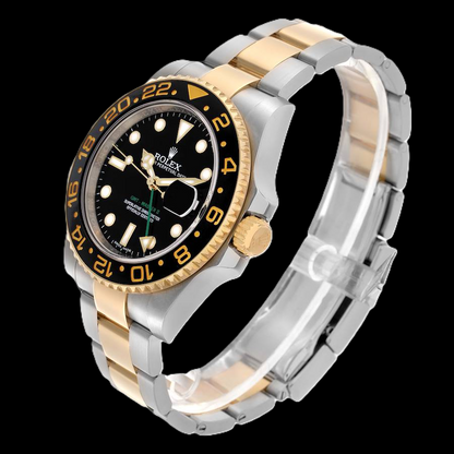 Rolex GMT-Master II 116713 40mm Black Luminous Dial Two Tone Watch