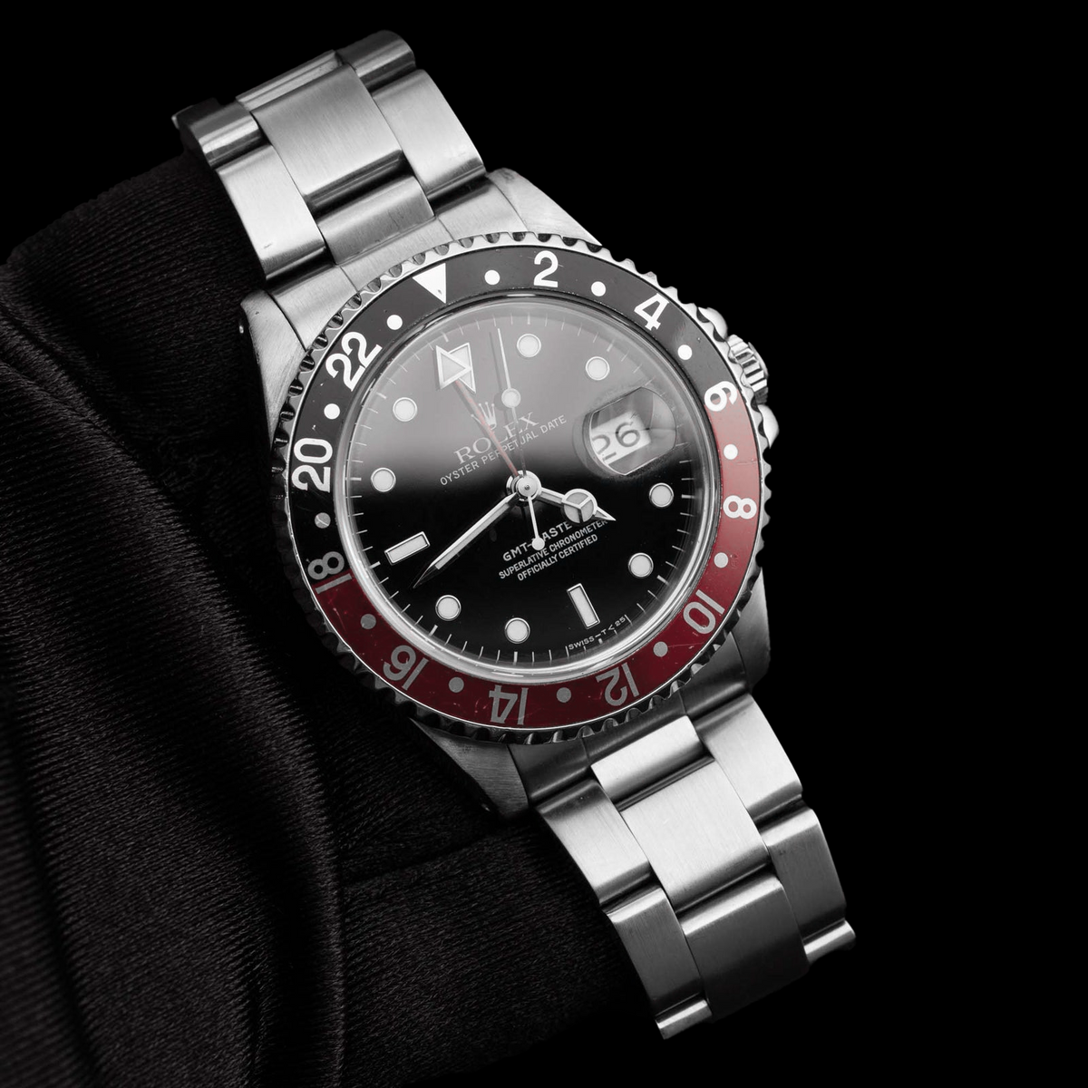 Rolex GMT-Master II 16710 40MM Black Luminous Dial Stainless Steel Watch
