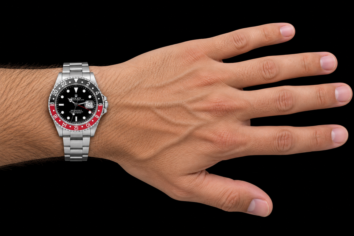 Rolex GMT-Master II 16710 40MM Black Luminous Dial Stainless Steel Watch