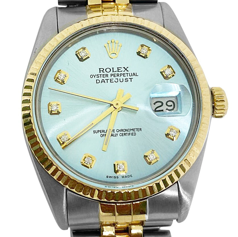 Rolex Blue Ss & Gold Jubilee Bracelet QUICK SET
