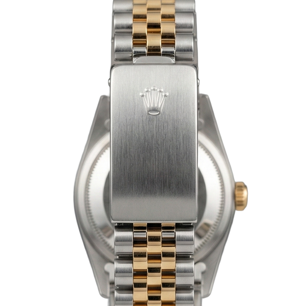 Rolex Ladies 18K Yellow Gold Pink Dial set Diamond Watch