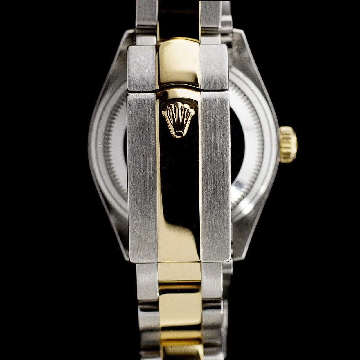 natural diamond watch top view