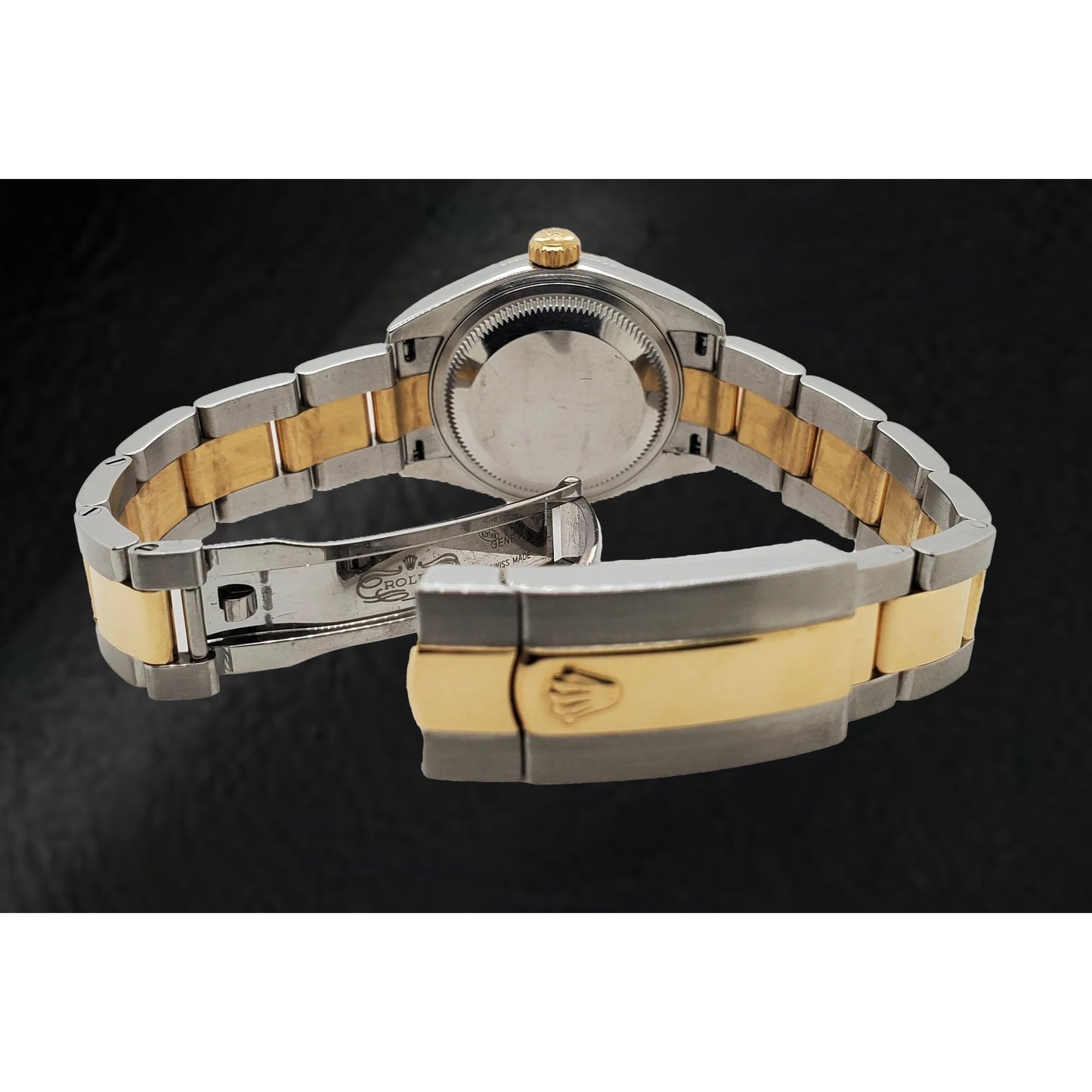 natural diamond watch close up detail