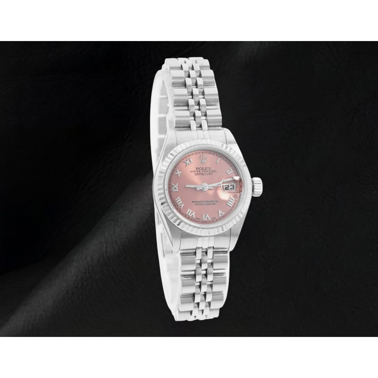 Rolex Ladies Datejust 26mm 2002 Year Pink Roman Dial Watch