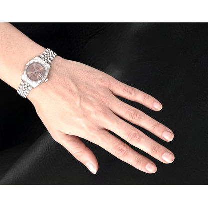 Rolex Ladies Datejust 26mm 2002 Year Pink Roman Dial Watch