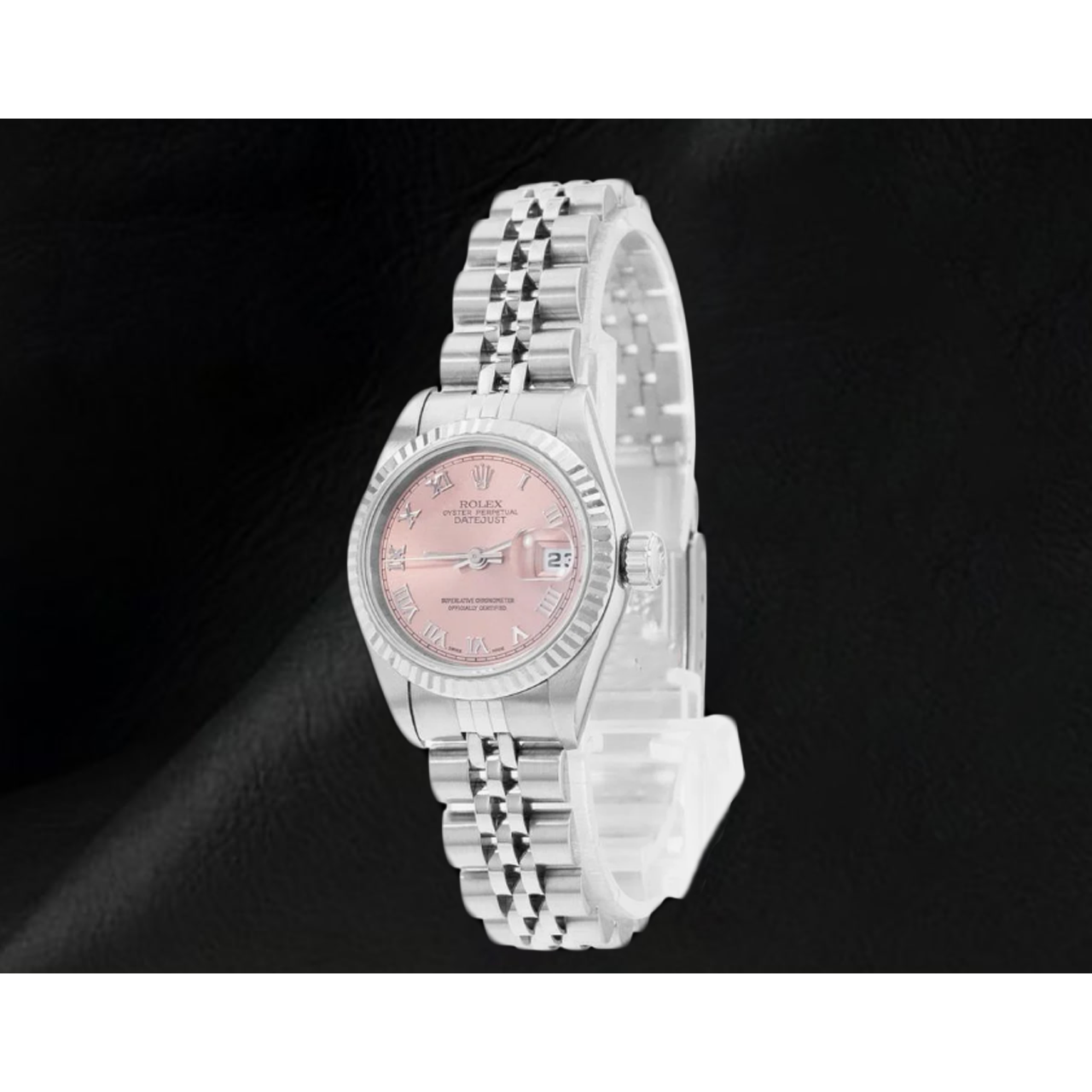 Rolex Ladies Datejust 26mm 2002 Year Pink Roman Dial Watch