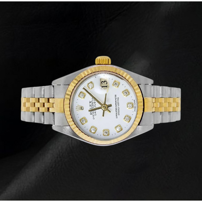 Rolex Ladies Datejust 26mm Yellow Gold & Stainless Steel 2002 Year Watch