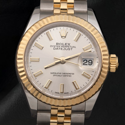 Rolex Ladies Datejust 279173 Fluted Bezel Two Tone Jubilee 28 mm Watch