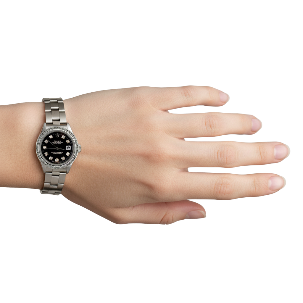 Rolex Ladies Watch Oyster Bracelet Gorgeous Date Just Rolex P2