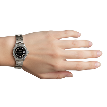 Rolex Ladies Watch Oyster Bracelet Gorgeous Date Just Rolex P2