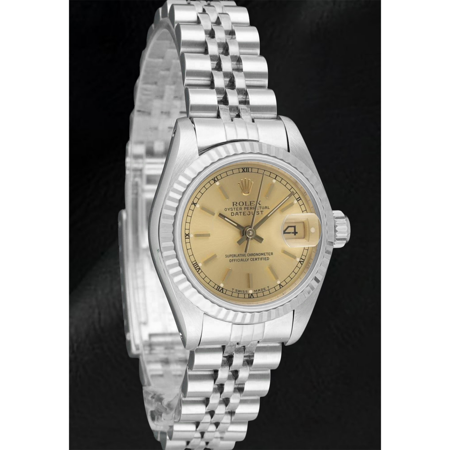 Rolex Lady-Datejust 26mm Champagne Dial Stainless Steel Watch