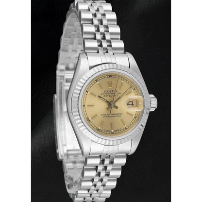 Rolex Lady-Datejust 26mm Champagne Dial Stainless Steel Watch