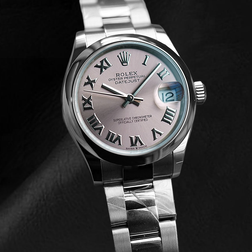 Rolex Lady Date-just Salmon Roman Dial Steel Watch