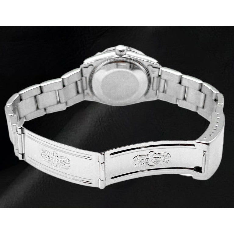 Rolex Lady Datejust 26 mm White Mother Of Pearl Diamond Dial Stainless Steel Watch