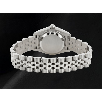 Rolex Lady Datejust 26mm Salmon Dial Fluted Bezel Jubilee Hidden Clasp Watch