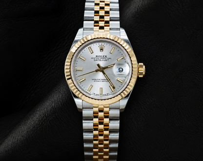 Rolex Lady Datejust 28mm 279173 Silver Luminous Index Dial Two Tone Watch