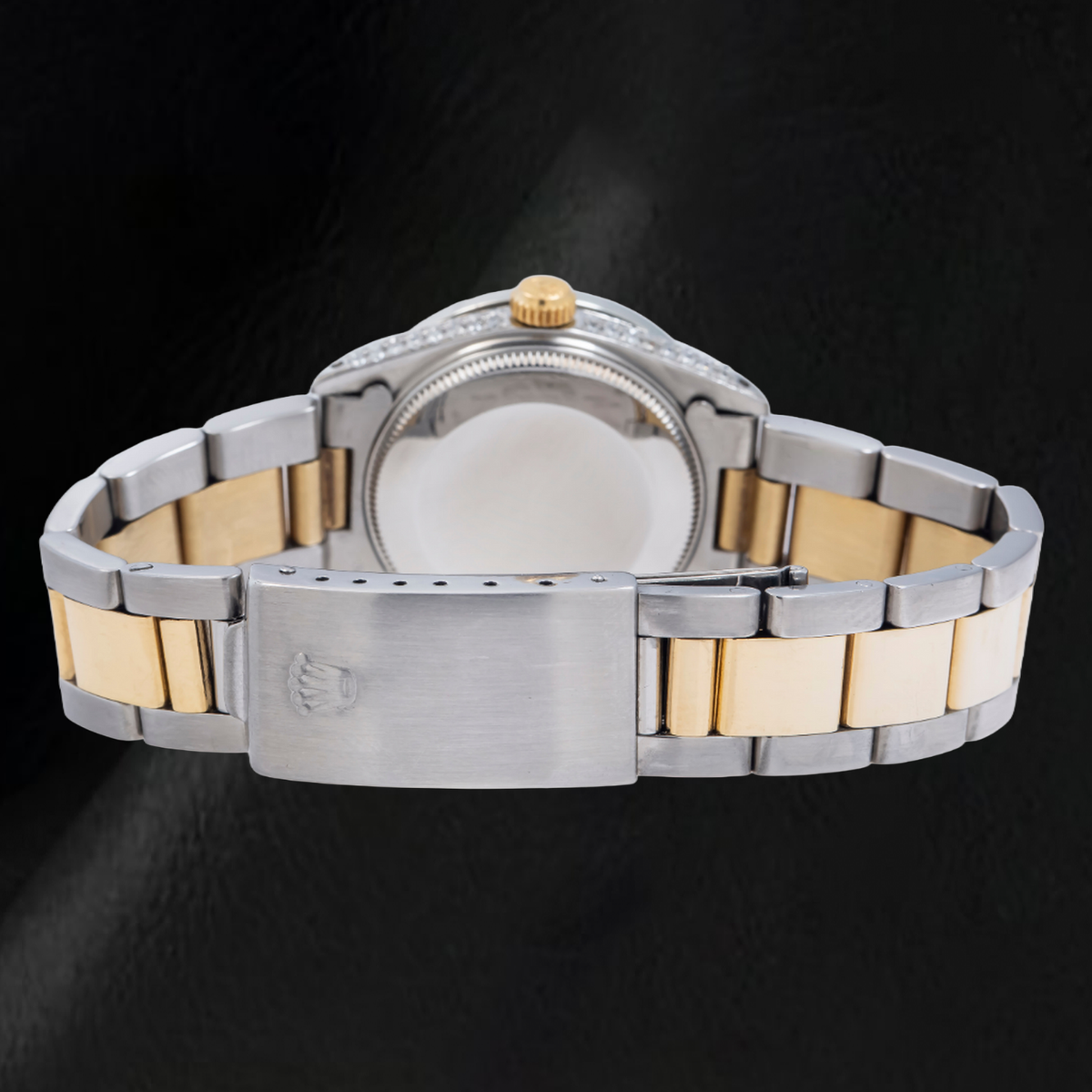 Rolex Lady Datejust 6824 31mm White Mother of Pearl Diamond Dial Two Tone Oyster Bracelet Watch