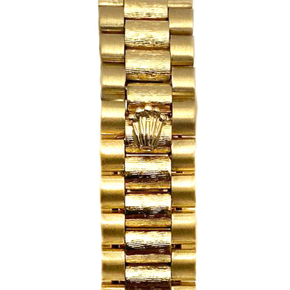 Rolex Lady Datejust President Style Mother Of Pearl Diamond Dial Yellow Gold Watch