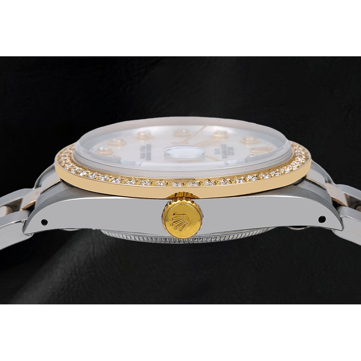 Rolex Lady Datejust White Mother of Pearl Diamond Dial 31 mm Two Tone Oyster Bracelet Watch