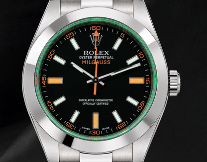 Rolex Milgauss 40mm 116400V Black Dial  Stainless Steel Watch