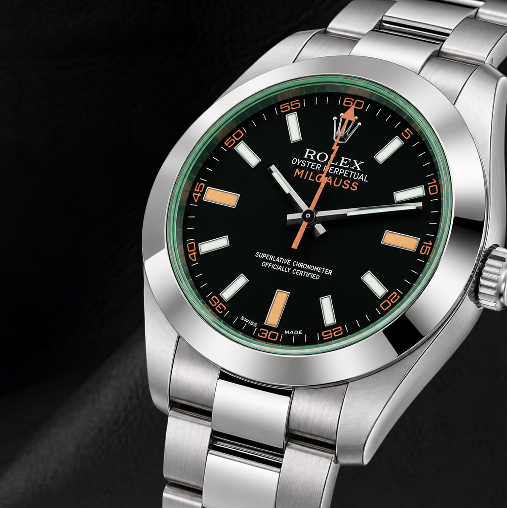 Rolex Milgauss 40mm 116400V Black Dial  Stainless Steel Watch