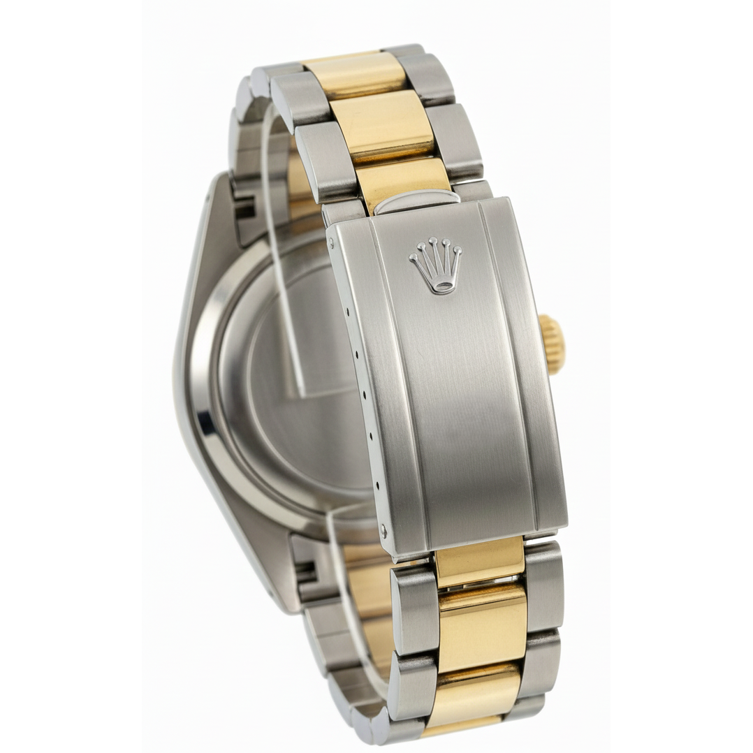 natural pearl watch on white background