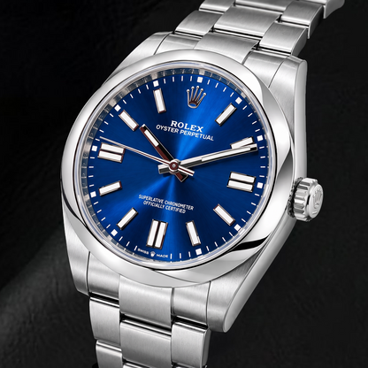 Rolex Oyster Perpetual 124300 41mm Blue Luminous Dial Stainless Steel Watch