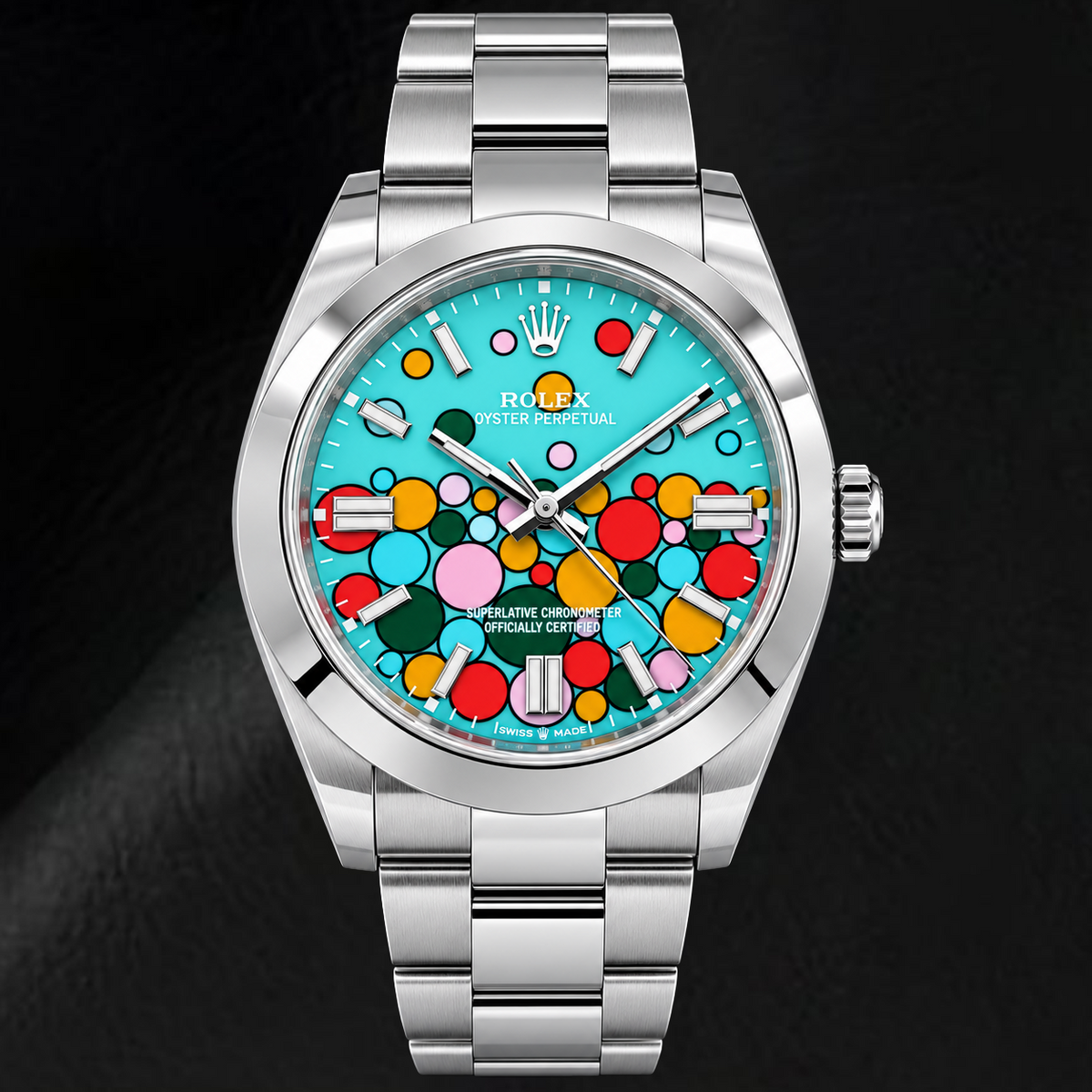 Rolex Oyster Perpetual 126000 36mm Turquoise Celebration Dial Stainless Steel Watch