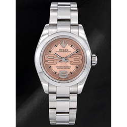 Rolex Oyster Perpetual 176200 26mm Salmon Arabic Dial Stainless Steel Watch