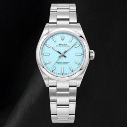 Rolex Oyster Perpetual 277200 31mm Blue Stick Dial Stainless Steel Watch