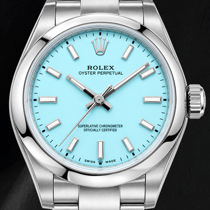 Rolex Oyster Perpetual 277200 31mm Blue Stick Dial Stainless Steel Watch
